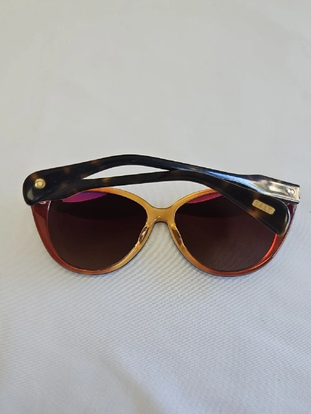 SALT Optics Cat Eye Sunglasses Brown Tortoise Acetate Designer UV Protection